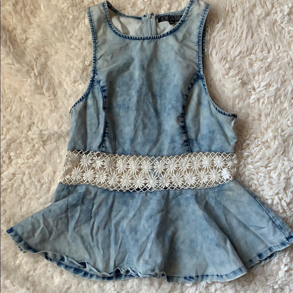 Love Culture Denim Top